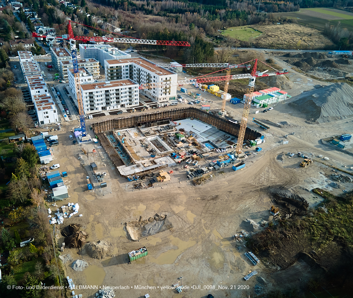 21.11.2020 - Piederstrorfer Gelände und Alexisquartier in Neuperlach in München 21.11.2020 - Piederstrorfer Gelände und Alexisquartier in Neuperlach in München